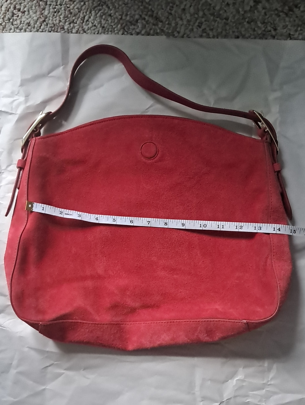 J. Crew Red Suede Shoulder Bag - Picture 16 of 16